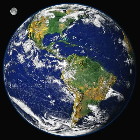 The Earth seen from space