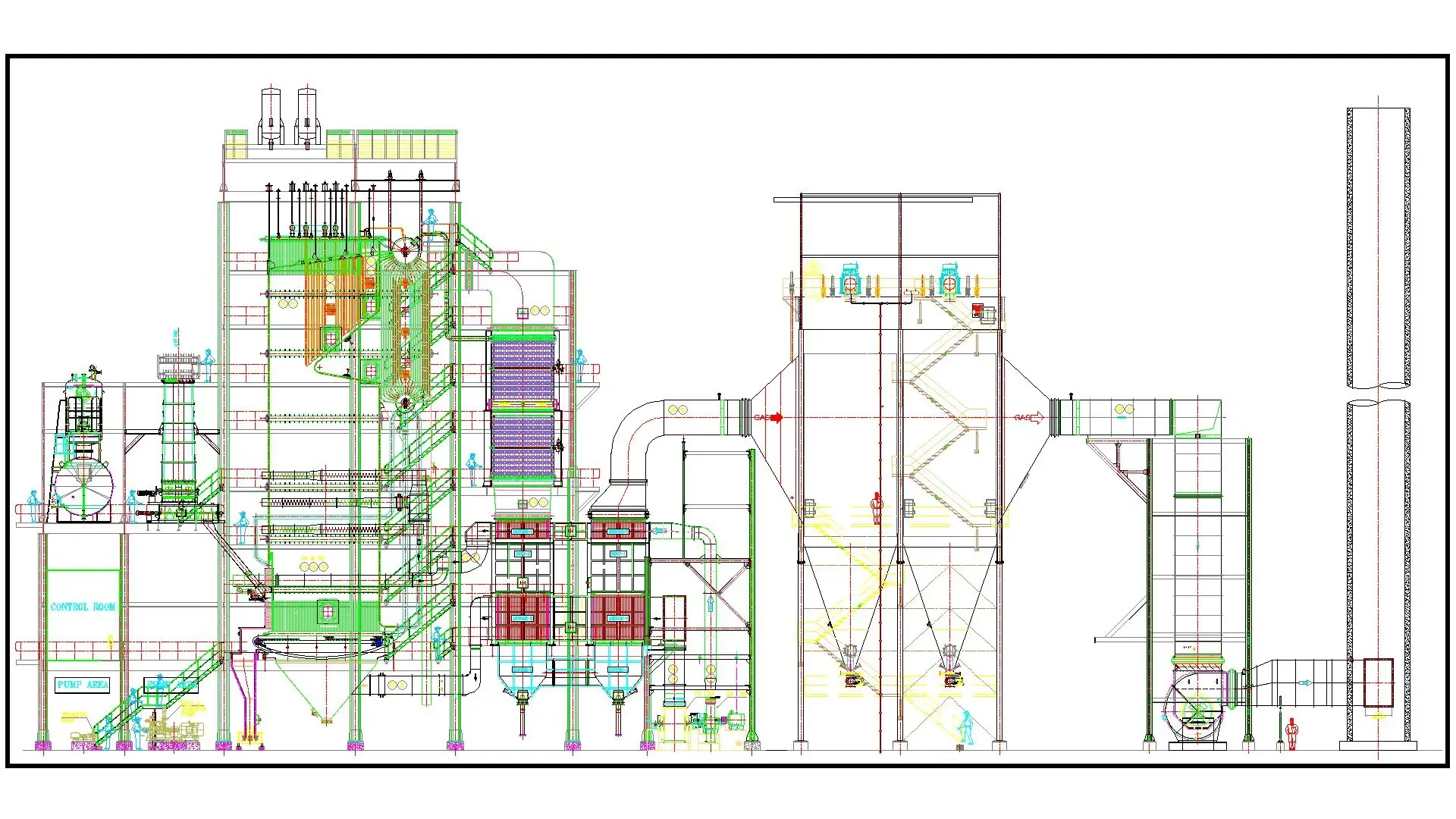 Thermal design work in progress on a boiler pressure part
