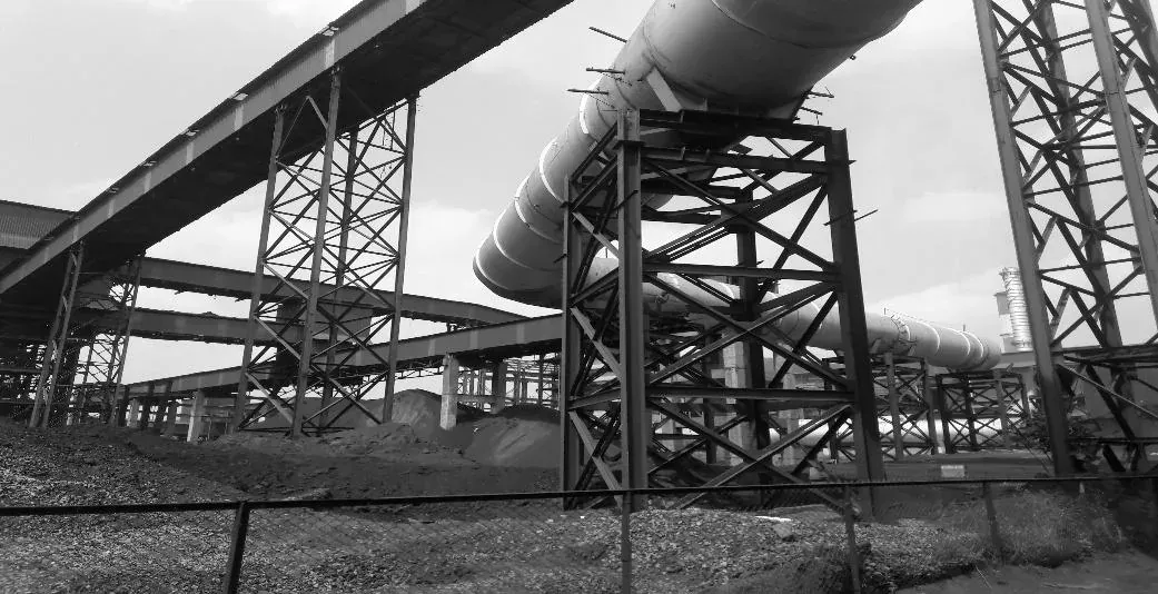 Coke drying bunkers fed by sinter cooler waste hot air at JSPL Angul
