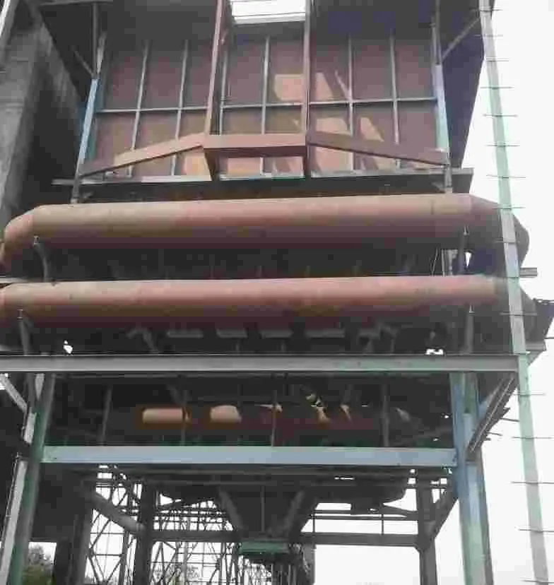 Coke drying bunkers fed by coke oven battery waste gases at JSW Steel Salem Works
